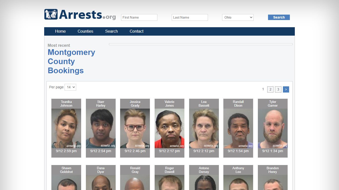 Montgomery County Arrests and Inmate Search