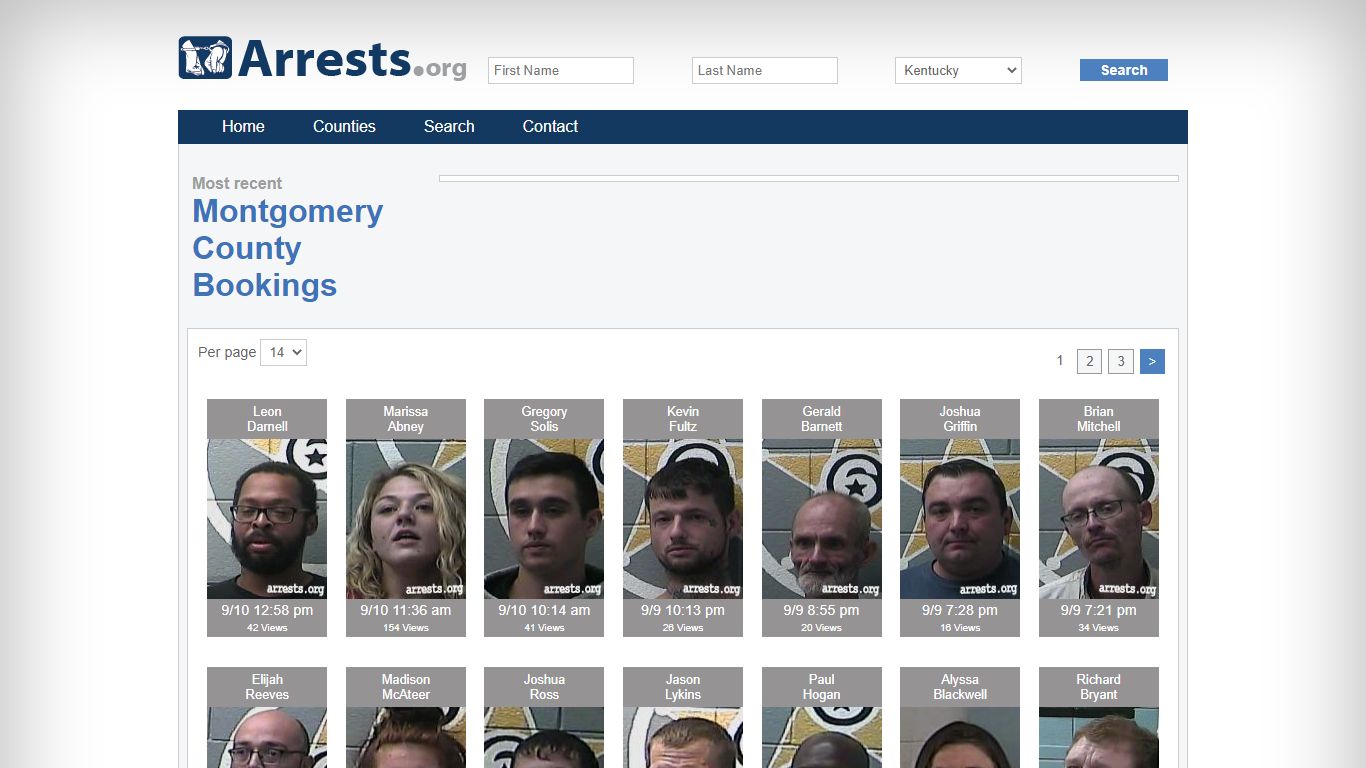 Montgomery County Arrests and Inmate Search